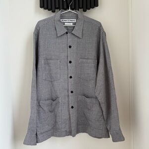Schnayderman's Gray Checkered Micro Houndstooth Overshirt